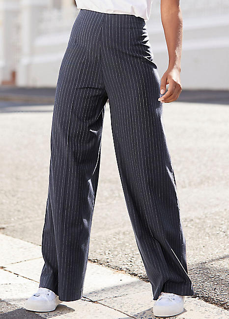 Heine Elasticated Waist Wide Leg Trousers