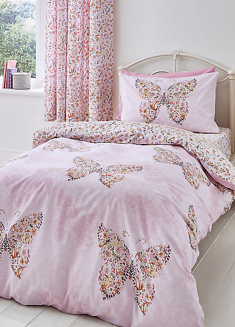 Catherine Lansfield Kids Enchanted Butterfly Duvet Cover Set