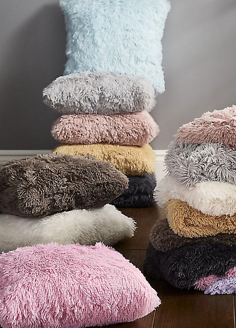 Catherine Lansfield Soft Cuddly Cushion Freemans