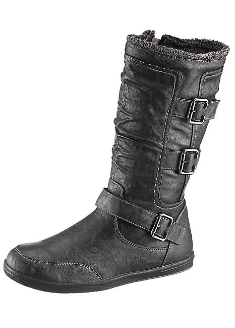 City Walk Faux Leather Boots | Freemans