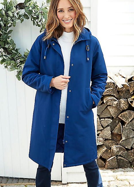 Cotton traders fleece lined waterproof parka best sale