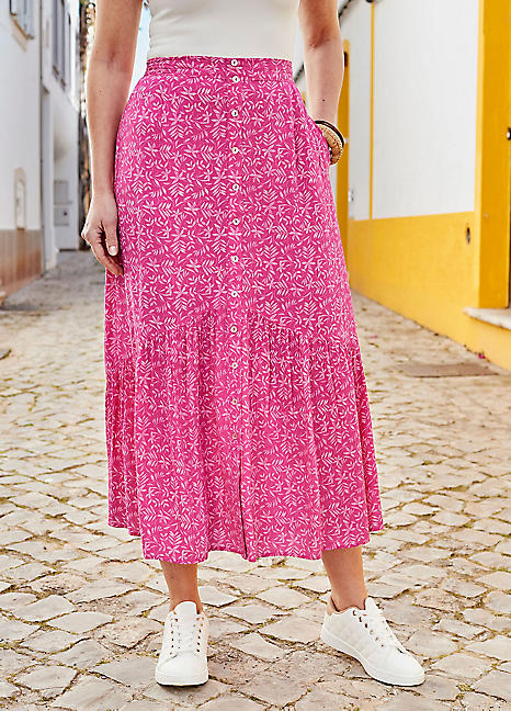 Mila tiered maxi skirt best sale