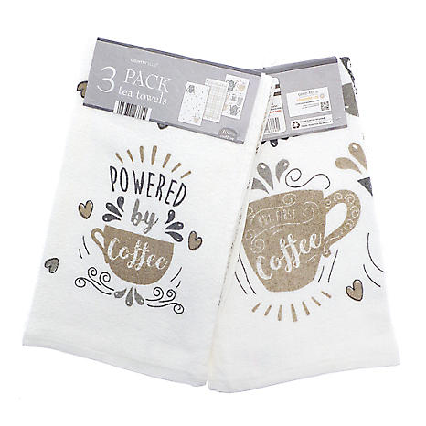 Oops a Daisy Velour Kitchen Towels 3 Pack 