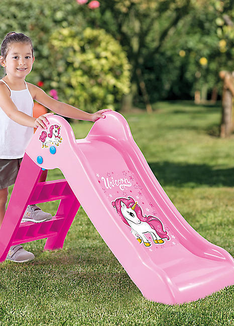Dolu My 1st Slide – Scivolo Compatto Per Bambini Da 2 A 6 Anni, Con Gradini Blu E Stabilità Rinforzata, Per Interni Ed Esterni