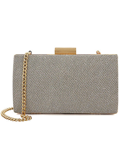 Pewter beaded clutch online bag