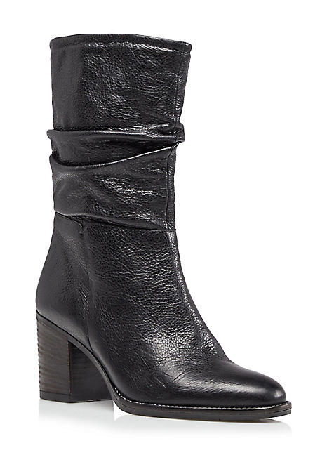 dune black slouch calf boot