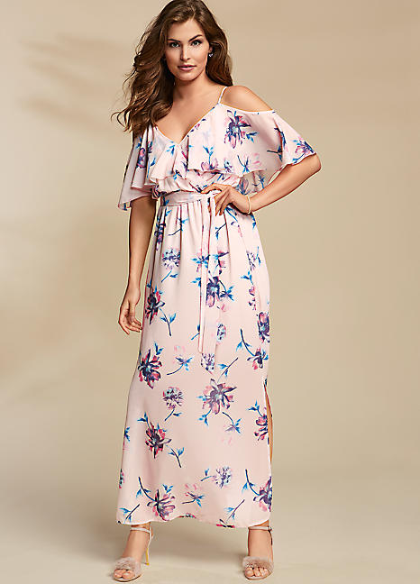 Floral Chiffon Maxi Dress – Fashion dresses