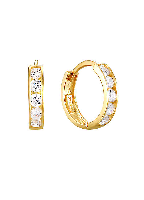 9ct solid store gold huggie earrings