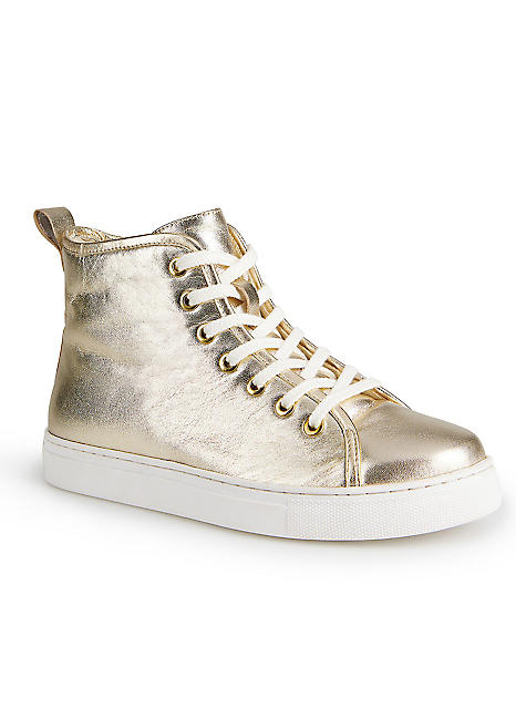 Metallic cheap high tops