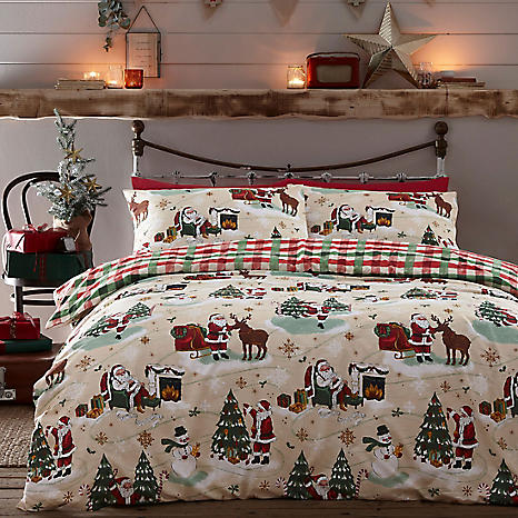 furn. Jolly Santa Duvet Set Freemans