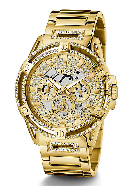 Gold-Tone Rhinestone 42-44 mm Band for Apple Watch® | GUESS