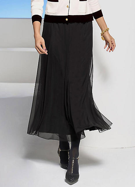 Heine chiffon 2025 maxi skirt