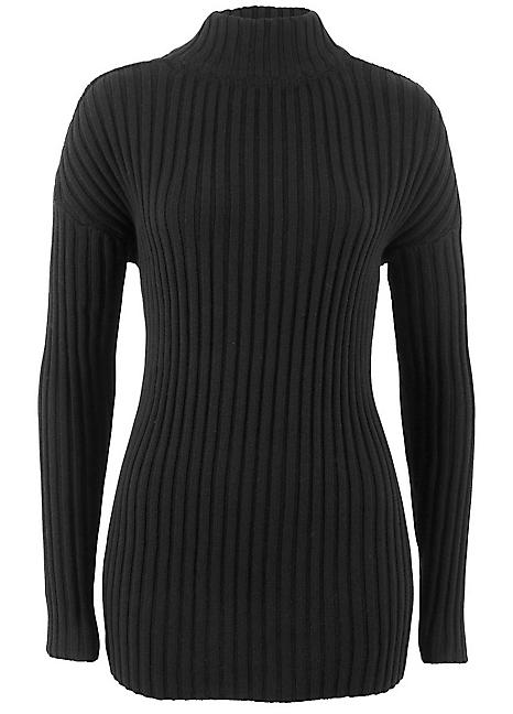 acrylic polo neck jumper