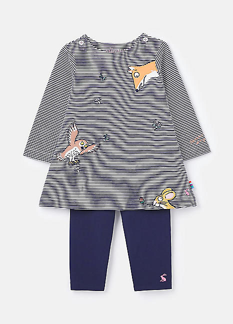 Joules Gruffalo Christina Dress and Leggings Set | Freemans