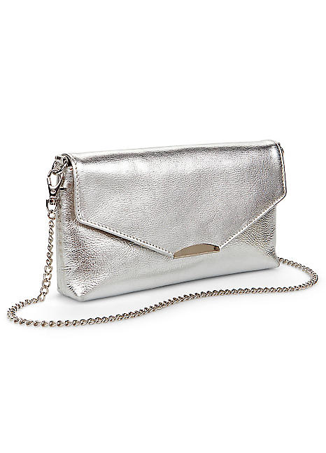 Silver clutch bag on sale ireland