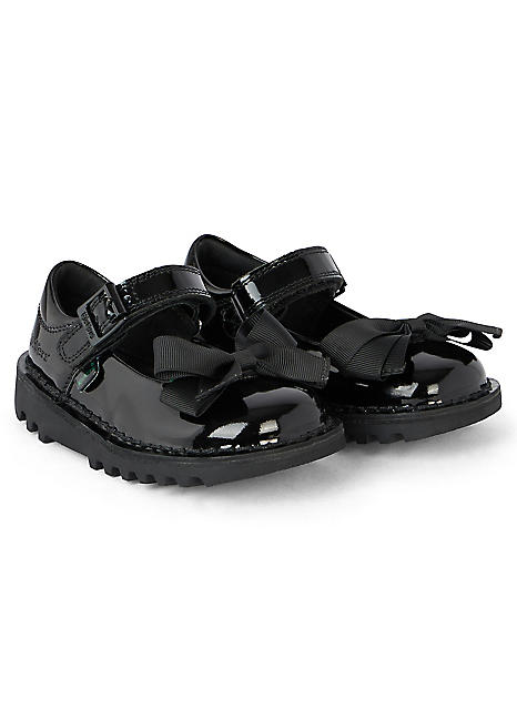 Brogue Girls T Bar Kickers T Bar Kickers With Bow Kickers T Bar