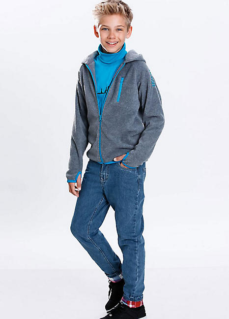 kids zip up fleece