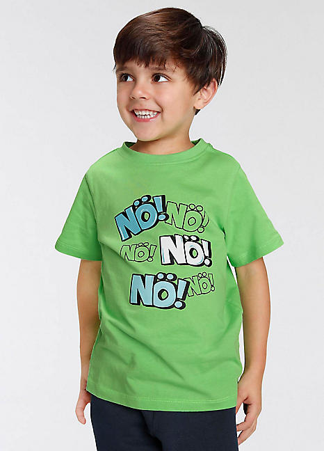 Kidsworld Slogan Print T-Shirt Freemans 