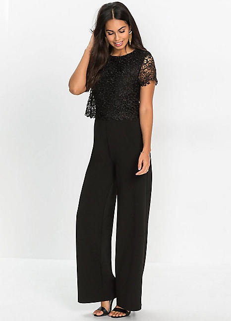 lace bodice jumpsuit
