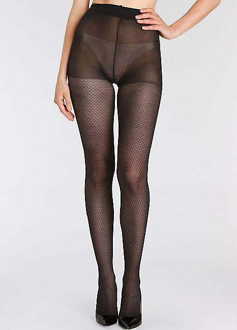 LASCANA Sheer 30 Denier Patterned Tights