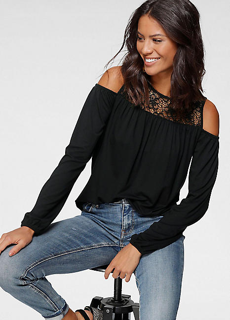 Laura Scott Cold Shoulder Top | Freemans