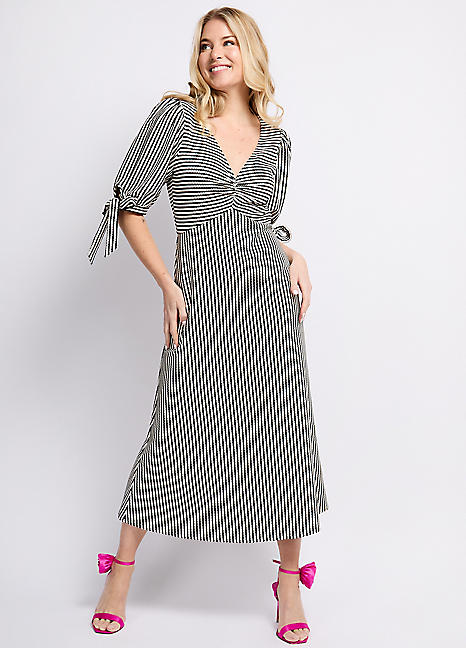 洋書 MiIIeMiglia1997 Logo Tape Ribbed Knit Zip Dress | Michael Kors [US]