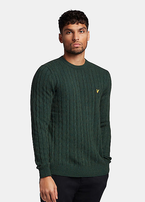 Lyle and scott cable knit jumper best sale