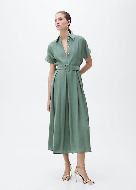 Mango Marcela Midi Shirt Dress | Freemans