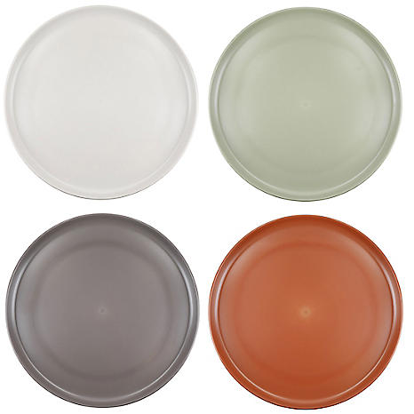 Mikasa Recyled Plastic Outdoor Picnic Dinner Plates Set of 4 Freemans