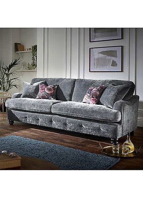 Lebus Millie Sofa Range in Crushed Velvet