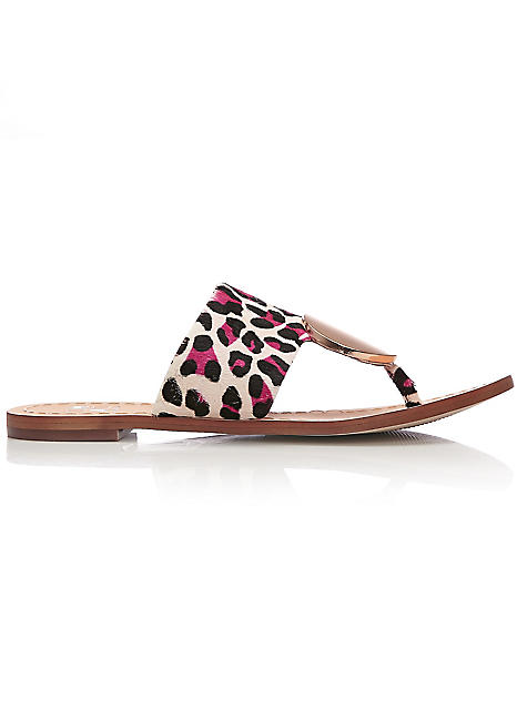 moda in pelle flat sandals