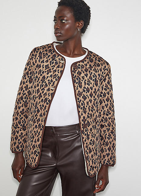 新品 アパルトモン Leopard Print Reversible アパルトモン Leopard Print Reversible Blouson