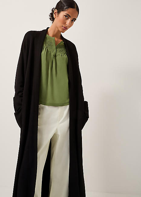 Monsoon Sade Zip Longline Cardigan | Freemans