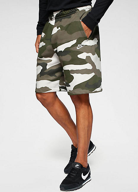 nike camo sweat shorts