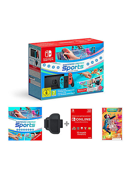 お歳暮 Sports Neon Switch Nintendo Set 12 & 2025 Dance Just with Nintendo Switch