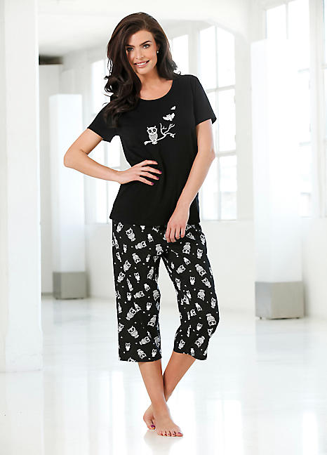 Owl Print Pyjamas by bpc bonprix collection | Freemans