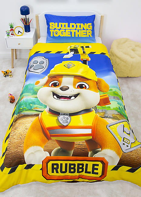 PAW Patrol Rubble Crew Reversible Duvet Cover Set Single