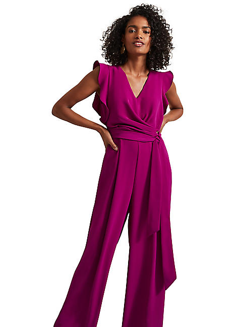 Phase Eight* Ayla ラッフル フリル ジャンプスーツ Ayla Ruffle Jumpsuit | Phase Eight UK |