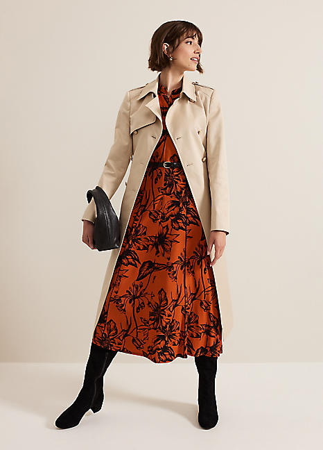 Phase Eight Cheryl Camel Long Fitted Trench Coat | Freemans