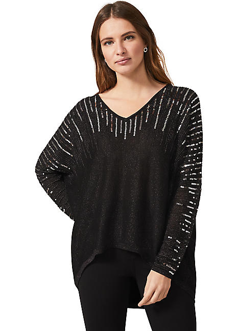 sequin knit top