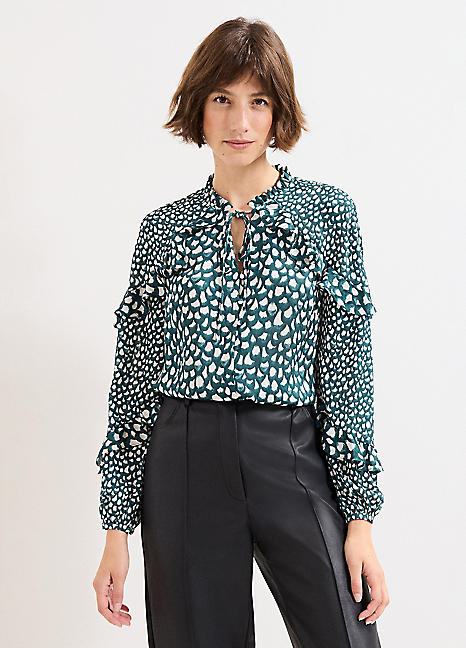 Phase Eight Manon Frill Blouse | Freemans