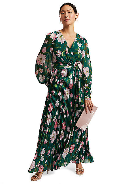 Phase Eight Rosa Floral Pleat Maxi Dress | Freemans