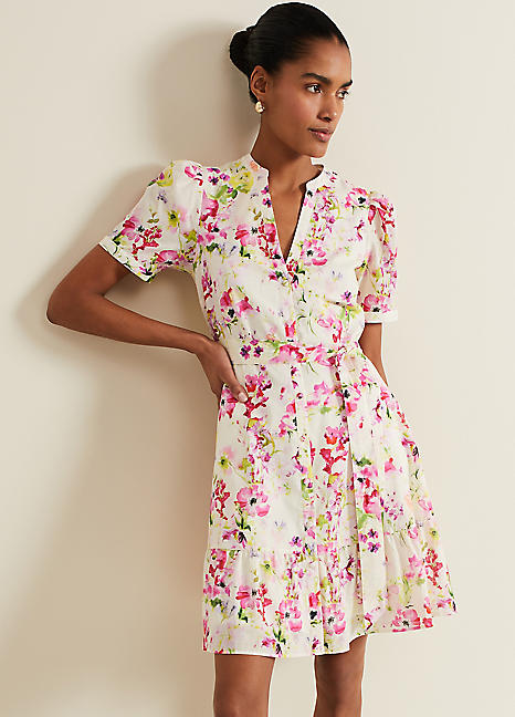 【PHASE EIGHT】Willma Printed Dress ウィルマ プリントドレス phase-eight-velma-cotton-mini-