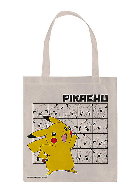 Pokemon Pikachu tote bag can be personalised with any name reusable bag 
