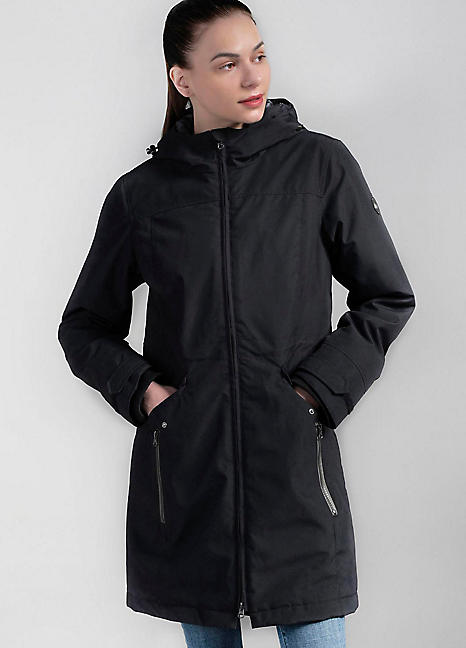 polarino quilted waterproof coat