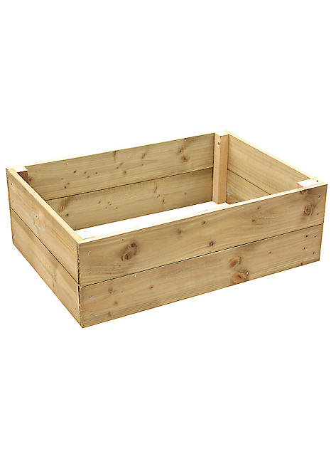 Pressure Treated Rectangular Raised Planting Bed | Freemans