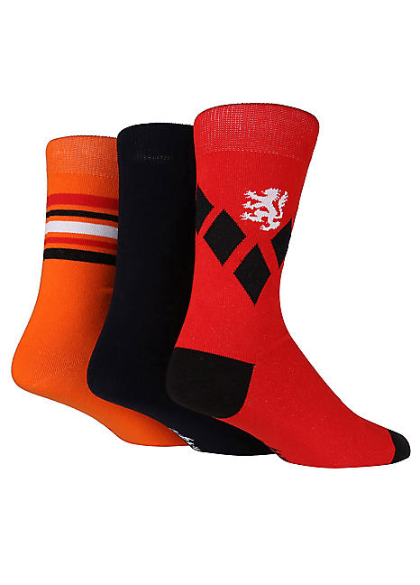 Glenmuir Ladies Multi Pack of 3 Socks