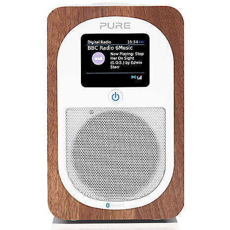 Pure Evoke C-D6 CD Player & DAB+ radio with Bluetooth - Walnut