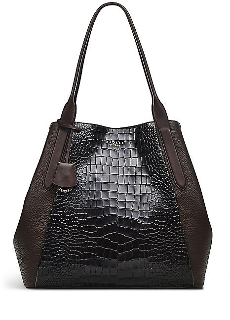 Radley London Radley London Brown Baylis Road 2.0 Faux Croc Large Open Top Tote Bag Freemans