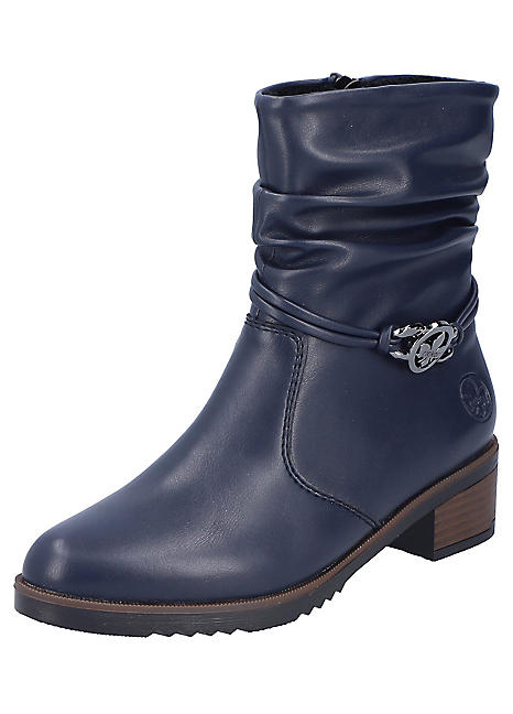 Rieker Block Heel Ankle Boots Freemans